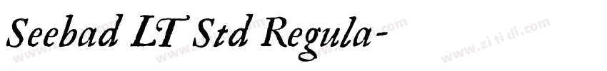 Seebad LT Std Regula字体转换